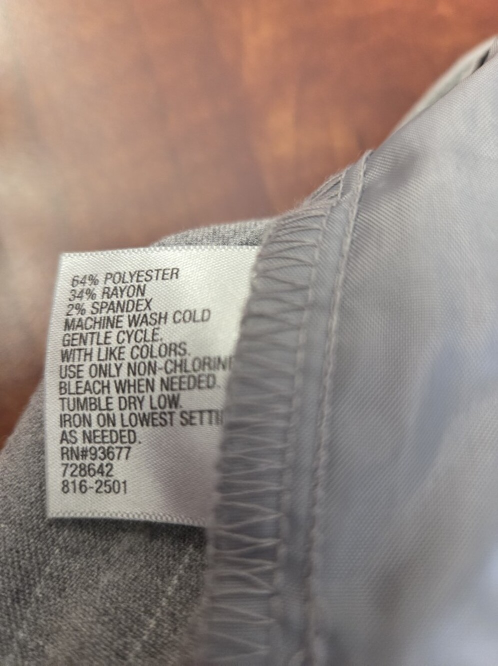Worthington Light Gray & White Pinstripe Cropped Pants - Picture 9 of 10